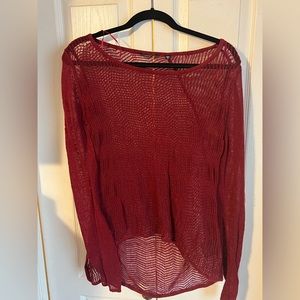 Cranberry sz Large Guess Knit sweater